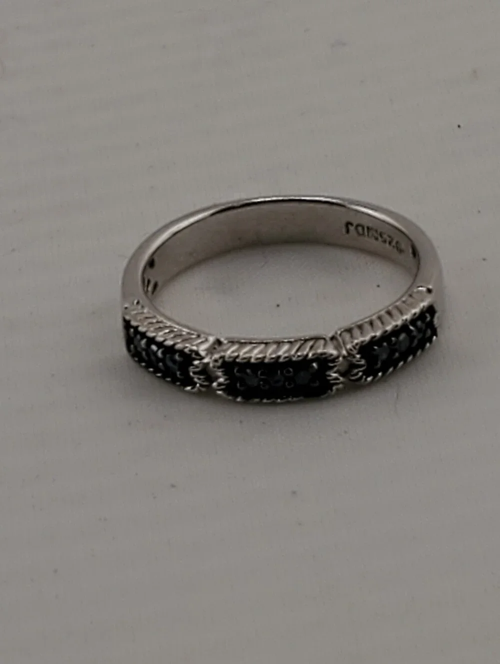 MDJ Sterling Blue Topaz Ring 6